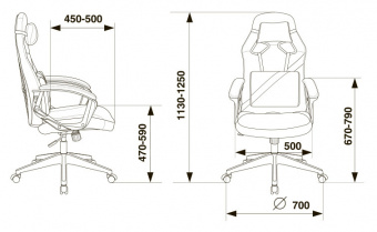 Кресло игровое Zombie Driver черный эко.кожа с подголов. крестов. пластик - купить недорого с доставкой в интернет-магазине