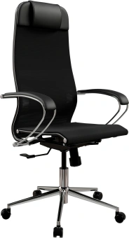 Кресло Метта ErgoLife Set 12 черный сиденье черный сетка с подголов. крестов. сталь хром - купить недорого с доставкой в интернет-магазине