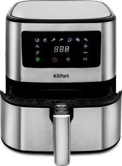 Аэрогриль Kitfort KT-2228 1700Вт серебристый - купить недорого с доставкой в интернет-магазине