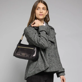 Сумка женская The Bridge Ingrid 04571501/30 черная натур.кожа - купить недорого с доставкой в интернет-магазине