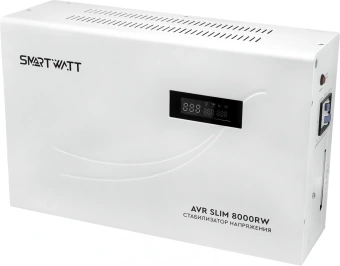 Стабилизатор напряжения Smartwatt AVR Slim 8000RW 8000ВА белый - купить недорого с доставкой в интернет-магазине