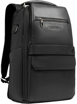 Рюкзак мужской Piquadro Solm CA7021S141/N черный кожа - купить недорого с доставкой в интернет-магазине