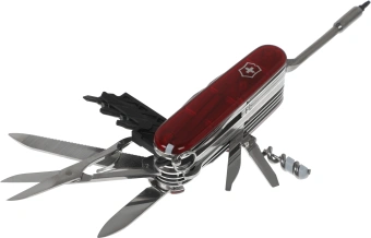 Нож перочинный Victorinox CyberTool L (1.7775.T) 91мм 39функц. красный полупрозрачный карт.коробка - купить недорого с доставкой в интернет-магазине