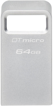 Флеш Диск Kingston 64GB DataTraveler Micro DTMC3G2/64GB USB3.0 серебристый - купить недорого с доставкой в интернет-магазине