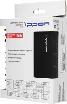Блок питания Ippon E120 автоматический 120W 18.5V-20V 11-коннект. 6.0A от бытовой электросети LED индикатор - купить недорого с доставкой в интернет-магазине