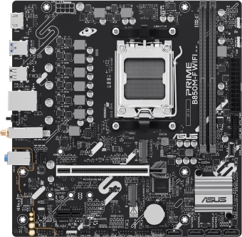 Материнская плата Asus PRIME B850M-F WIFI Socket AM5 AMD B850 2xDDR5 mATX AC`97 8ch(7.1) GbLAN RAID+VGA+HDMI - купить недорого с доставкой в интернет-магазине