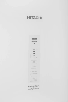 Холодильник Hitachi R-BG410PUC6X GPW 2-хкамерн. белый стекло инвертер - купить недорого с доставкой в интернет-магазине
