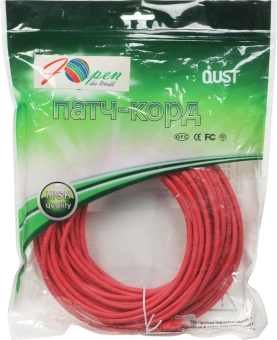 Патч-корд Premier ANP511_15M_R UTP 4 пары cat.5E CCA molded 15м красный outdoor RJ-45 (m)-RJ-45 (m) - купить недорого с доставкой в интернет-магазине
