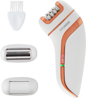 Эпилятор Hyundai H-EP9020 скор.:2 насад.:3 от аккум. белый/бежевый - купить недорого с доставкой в интернет-магазине