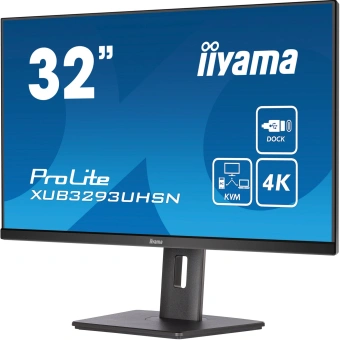 Монитор Iiyama 31.5" XUB3293UHSN-B5 черный IPS LED 16:9 HDMI M/M матовая HAS Piv 350cd 178гр/178гр 3840x2160 60Hz DP 4K USB 9.9кг - купить недорого с доставкой в интернет-магазине