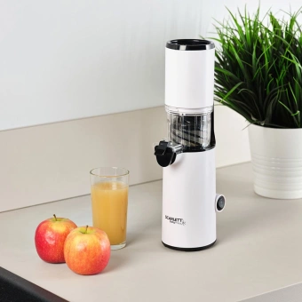 Соковыжималка шнековая Scarlett DailyPress SC-JE50S59 130Вт рез.сок.:600мл. белый - купить недорого с доставкой в интернет-магазине