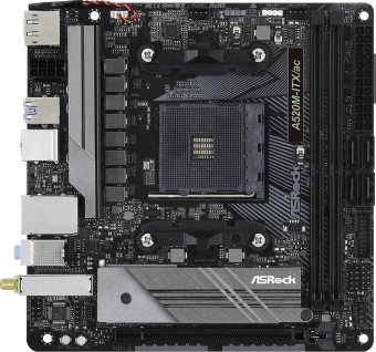 Материнская плата Asrock A520M-ITX/AC Soc-AM4 AMD A520 2xDDR4 mini-ITX AC`97 8ch(7.1) GbLAN RAID+HDMI+DP - купить недорого с доставкой в интернет-магазине
