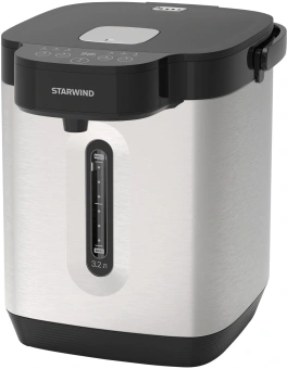 Термопот Starwind STP2725 3.2л. 800Вт серебристый/черный - купить недорого с доставкой в интернет-магазине