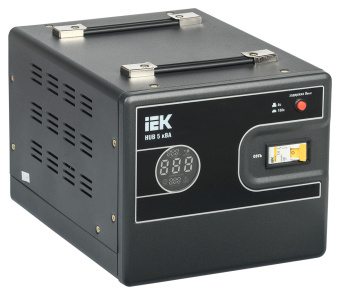 Стабилизатор напряжения IEK Hub 5кВА однофазный черный (IVS21-1-005-13) - купить недорого с доставкой в интернет-магазине