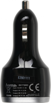 Автомобильное зар./устр. Hama H-173603 5W 2.1A+2.1A+1A 3xUSB универсальное черный (00173603) - купить недорого с доставкой в интернет-магазине