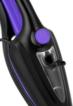 Швабра паровая Kitfort КТ-1051 1500Вт черный/фиолетовый - купить недорого с доставкой в интернет-магазине