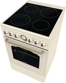 Плита Электрическая Gorenje GECS5B70CLI бежевый стеклокерамика (без крышки) - купить недорого с доставкой в интернет-магазине
