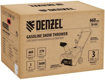 Снегоуборщик бензин. Denzel SnowLine SB 460 - купить недорого с доставкой в интернет-магазине