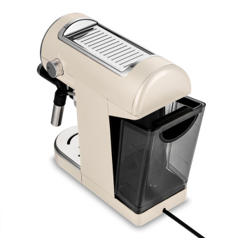 Кофеварка рожковая Kitfort КТ-783-1 1360Вт бежевый - купить недорого с доставкой в интернет-магазине