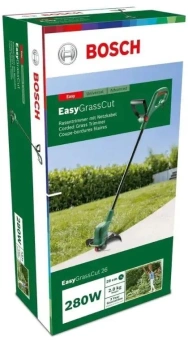 Триммер электрический Bosch EasyGrassCut 26 280Вт неразбор.штан. реж.эл.:леска - купить недорого с доставкой в интернет-магазине