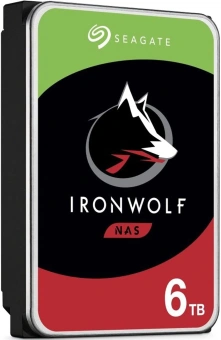 Жесткий диск Seagate SATA-III 6TB ST6000VN006 NAS Ironwolf (5400rpm) 256Mb 3.5" - купить недорого с доставкой в интернет-магазине