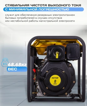Генератор Huter LDG 5000L 3.3кВт - купить недорого с доставкой в интернет-магазине