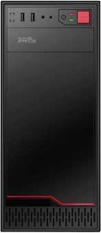 Корпус KingPrice KPCC-MD201 черный без БП ATX 1x80mm 4x120mm 2xUSB2.0 audio - купить недорого с доставкой в интернет-магазине