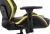 Кресло игровое Knight Thunder 5X черный/желтый экокожа крестов. металл - купить недорого с доставкой в интернет-магазине