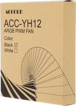 Вентилятор для корпуса Accord ACC-YH12 ARGB 120х120x25 черный 4-pin 27дБ (ACC-YH12 ARGB BLACK) brown box - цена, купить или заказать с доставкой в интернет-магазине Вентилятор для корпуса Accord ACC-YH12 ARGB 120х120x25 черный 4-pin 27дБ (ACC-YH12 ARGB BLACK) brown box - купить недорого с доставкой в интернет-магазине