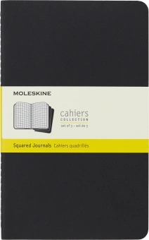 Блокнот Moleskine CAHIER JOURNAL QP317 Large 130х210мм обложка картон 80стр. клетка черный (3шт) - купить недорого с доставкой в интернет-магазине