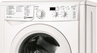 Стиральная машина Indesit EcoTime IWUD 4105 класс: A загр.фронтальная макс.:4кг белый - купить недорого с доставкой в интернет-магазине