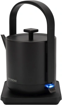 Чайник электрический Hyundai HYK-S2507 0.6л. 1000Вт черный корпус: металл - купить недорого с доставкой в интернет-магазине