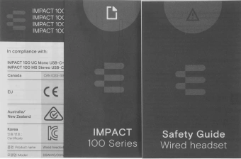 Наушники с микрофоном Epos Impact 100 UC Stereo черный накладные USB оголовье (1001420) - купить недорого с доставкой в интернет-магазине