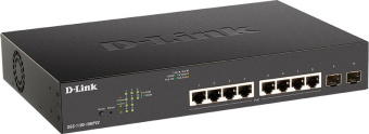 Коммутатор D-Link DGS-1100-10MPV2/A3A (L2) 8x1Гбит/с 2xКомбо(1000BASE-T/SFP) 2SFP 8PoE 130W управляемый - купить недорого с доставкой в интернет-магазине