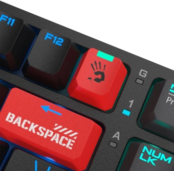 Клавиатура A4Tech S98 механическая красный/красный USB for gamer LED (S98 RED) кабель 1.8м - купить недорого с доставкой в интернет-магазине