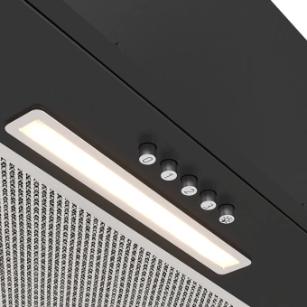Вытяжка встраиваемая Elikor Cube Basic 60П-630-К3Д черный управление: кнопочное (1 мотор) - купить недорого с доставкой в интернет-магазине