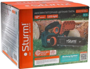 Цепная пила Sturm! CSC1811BL аккум. дл.шины:12" (30cm) - купить недорого с доставкой в интернет-магазине