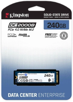 Накопитель SSD Kingston PCIe 4.0 x4 240GB SEDC2000BYM8/240G DC2000B M.2 2280 0.4 DWPD - купить недорого с доставкой в интернет-магазине