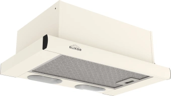 Вытяжка встраиваемая Elikor Интегра 60П-400-В2Л топленое молоко управление: кулисные переключатели (1 мотор) - купить недорого с доставкой в интернет-магазине