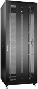 Шкаф коммутационный Cabeus (ND-05C-42U80/80-BK) напольный 42U 800x800мм пер.дв.перфор. задн.дв.перфор. 800кг черный 700мм 2055мм IP20 сталь - купить недорого с доставкой в интернет-магазине
