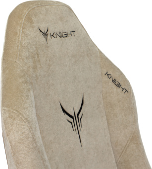 Кресло игровое Knight N1 Fabric бежевый Light-21 с подголов. крестов. металл - купить недорого с доставкой в интернет-магазине