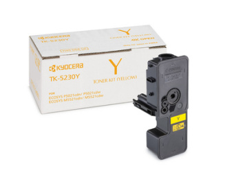 Картридж лазерный Kyocera TK-5230Y 1T02R9ANL0 желтый (2200стр.) для Kyocera P5021cdn/cdw M5521cdn/cdw - купить недорого с доставкой в интернет-магазине