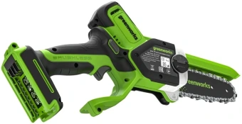 Цепная пила Greenworks GD24CS15 аккум. 600Вт 0.8л.с. дл.шины:6" (15cm) (2010107) - купить недорого с доставкой в интернет-магазине