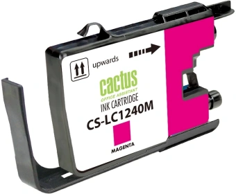 Картридж струйный Cactus CS-LC1240M пурпурный (12мл) для Brother MFC-J6510/6910DW с чипом - купить недорого с доставкой в интернет-магазине
