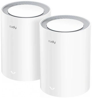 Бесшовный Mesh роутер Cudy M3000 (M3000(2-PACK) WHITE) AX3000 10/100/1000/2500BASE-T белый (упак.:2шт) - купить недорого с доставкой в интернет-магазине