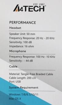 Наушники с микрофоном A4Tech Fstyler FH300U белый 2м мониторные USB оголовье (FH300U WHITE) - купить недорого с доставкой в интернет-магазине