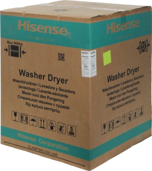 Стиральная машина Hisense WD5S1045BB класс: A загр.фронтальная макс.:10.5кг (с сушкой) черный инвертор - купить недорого с доставкой в интернет-магазине
