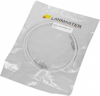 Патч-корд Lanmaster LAN-PC45/S5E-1.5-GY FTP вилка RJ-45-вилка RJ-45 кат.5е 1.5м серый LSZH (уп.:1шт) - купить недорого с доставкой в интернет-магазине