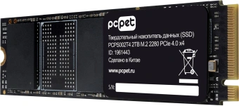 Накопитель SSD PC Pet PCIe 4.0 x4 2TB PCPS002T4 M.2 2280 OEM - купить недорого с доставкой в интернет-магазине