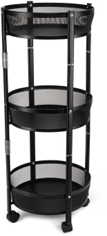 Этажерка Domfy DHC-FC30862 34.2x34.2x83.6см d=34.2см черный - купить недорого с доставкой в интернет-магазине